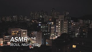 Seoul city night street Sounds and Traffic Sounds for Sleep and Study Relaxing City ASMR SEOULLIVE [upl. by Oirasec]