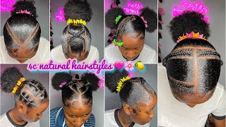 🍏🍋🍡BEST 4c natural HAIRSTYLES  𝐒𝐥𝐚𝐲𝐞𝐝 edges 🩵 NEW TRENDY NATURAL hairstyles 🍏🦋 [upl. by Aernda]