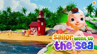 Beach Song  The Sailor Went to Sea  Nursery Rhymes and Kids Songs [upl. by Serolod]