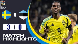 Sweden vs Estonia  30  Highlights  UEFA Nations League 202425 [upl. by Stanfield]