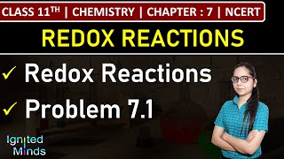 Class 11th Chemistry  Redox Reactions  Problem 71  Chapter 7  NCERT [upl. by Abibah]