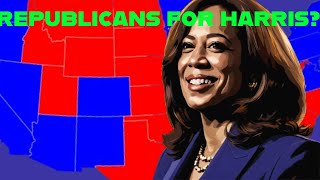 The 2024 Election Map If AntiTrump Republicans Break BIG For Harris [upl. by Korey433]