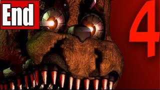 Five Nights at Freddys Ending Night 5 Fnaf 4 Ending No Commentary [upl. by Nylrahs]