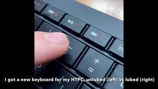 Lubing a Membrane Keyboard  Logitech k830 Sound Test [upl. by Enirhtak]