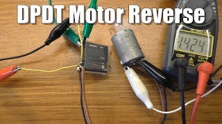 Use a DPDT Switch or Relay to Change PolarityMotor Direction [upl. by Coryden154]