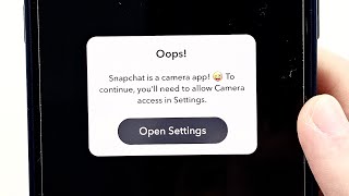 How To Allow Camera Access on Snapchat iPhone iOS 18 [upl. by Siekram588]