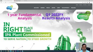 English  Deepak Nitrite  Q1FY22 Results Analysis [upl. by Atteselrahc946]