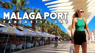 Malaga City Port Spain Fantastic Day October 2023 Update Costa del Sol  Andalucía 4K [upl. by Glynas]