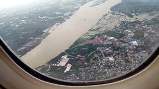 Biman landing Chittagong Air port 17082018 Abu Dhabi to Chittagong [upl. by Lodmilla]