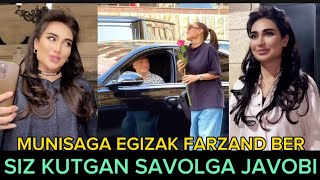 MUNISA RIZAYEVA SIZ KUTGAN SAVOLGA JAVOB BERDI [upl. by Janella]