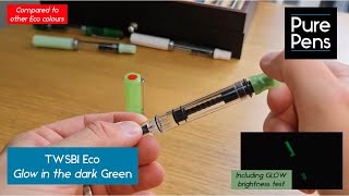 NEW TWSBI Eco Glow Green  Glow test [upl. by Tenay]