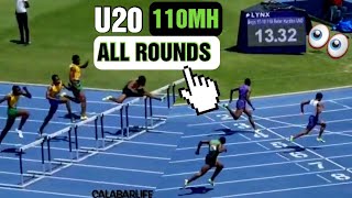 Jamaica Will DOMINATE Sprint Hurdles  2022 CARIFTA Games ⚡HEATSFINALS trackandfield 110mh [upl. by Odlonra385]