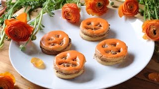 Galletas de Halloween con crema de cacahuate y chocolate [upl. by Orips]