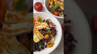 Peach amp Halloumi Protein Bowls [upl. by Ainos]