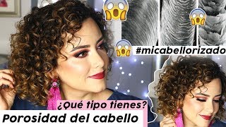 Porosidad del cabello  Cuidado del cabello rizado  Test de porosidad micabellorizado [upl. by Rhodia]