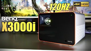 Best 4K HDR Gaming Projector with Android TV  BENQ X3000i Review [upl. by Eltrym]