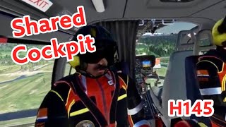 H145 Helicopter Shared Cockpit  MSFS [upl. by Tace]