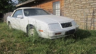 1989 Chrysler LeBaron GTC Turbo Convertible  Short Tour [upl. by Berg816]