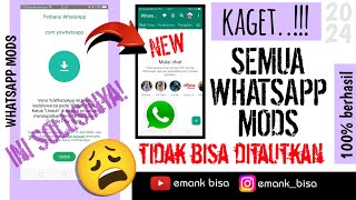 full penjelasan whatsapp mod tidak bisa ditautkan dan diverifikasi ini solusinya 100 berhasil 2024 [upl. by Renckens819]