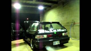 Turbo civic hatch 3 inch exhaust [upl. by Fenton]