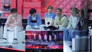 BTS Reaction to NUEST Performance 2020 GDA 4k [upl. by Yrtua]