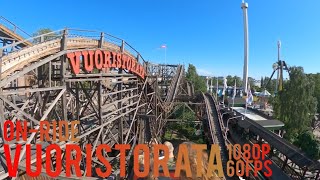 Linnanmäki  Vuoristorata  Last Row OnRide POV 1080p 60fps 462024 [upl. by Aroel]