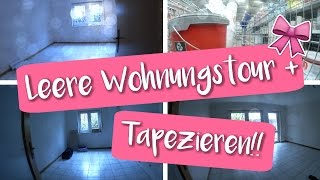 Leere Wohnungstour  Wir tapezieren  Umzugsvlog 1♡  Vanessa Nicole [upl. by Huff330]