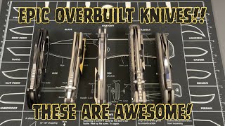 5 COOL OVERBUILT KNIVES  MAN THESE ARE AWESOME [upl. by Drolet]