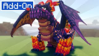 DragonFIRE  TAME and RIDE Dragons ADDON in Your Minecraft Survival Worlds Xbox  PS5  Switch [upl. by Thier]