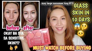 RYX SKINCERITY CLEAR BOMB REVIEW PART 2  10 DAYS UPDATE  PAANO KUMINIS [upl. by Monto]