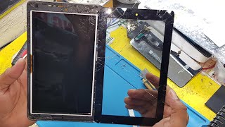 Amazon Tablet Cracked Touch Replacement  kindle fire screen replacement [upl. by Haiasi]