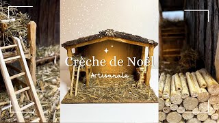 IDÉE CRÈCHE de NOËL artisanale en bois faite à la main [upl. by Asenad]