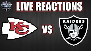 Chiefs vs Raiders Live Reactions amp PlaybyPlay [upl. by Rome]