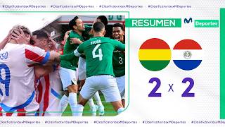 BOLIVIA vs PARAGUAY 22 RESUMEN DEL PARTIDAZO EN EL ALTO  FECHA 12  CLASIFICATORIAS 2026 🇧🇴⚽🇵🇾 [upl. by Aeslek940]