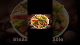 Steamed vegetable Recipe  low calorie recipes  healthy eating  weight loss journey [upl. by Erbes]