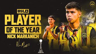 2024 USL Championship Player of the Year  Nick Markanich [upl. by Eixel379]