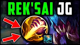 REKSAI JUNGLE ISNT FAIR Best BuildRunes How to RekSai Jungle amp CARRY Season 14 [upl. by Atiral]