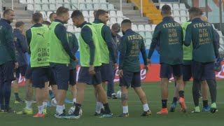 La rifinitura degli Azzurri  Verso ItaliaIrlanda del Nord [upl. by Buffum122]