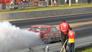 Arnie quotthe Farmerquot Beswick crash and hits the wall at Cordova Dragway [upl. by Carolina339]