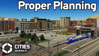 How to Plan A Medium Density Town Centre in Cities Skylines 2 [upl. by Aim]