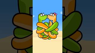 What Happens When Snakes Fall in Love  Hooray Kids Songs hooraykidssongs shorts snakes [upl. by Hutchison407]