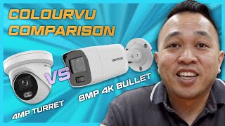 ColorVu Camera Performance Comparison  4MP Turrent Vs 8MP 4K Vari Focal Camera [upl. by Francene]