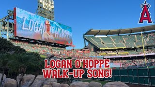 2023 LOGAN OHOPPE LIVE WALKUP SONG  2023 Angels Baseball [upl. by Ayekal]