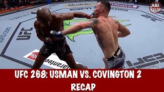 UFC 268 Kamaru Usman vs Colby Covington 2 Recap [upl. by Balbinder630]