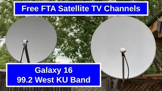 Satellite TV Channels on Satellite 99 West KU Band Galaxy 16 [upl. by Namaan]