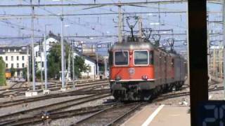 SBB Re 66 quot11612 Regensdorfquot amp quot11684 Uznachquot fahren vorbei [upl. by Calandra734]