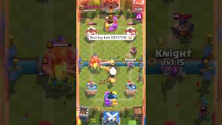 best log bait Defense 🤯  clash royale  shorts battleroyale defence [upl. by Trudi]