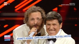 JovanottiMorandi coppia irresistibile sul palco dellAriston  Oggi è un altro giorno 07022022 [upl. by Oek]