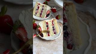 The Berry Chantilly Cake of your dreams 🤤🍓🫐 recipe cake cakerecipe [upl. by Bigelow]