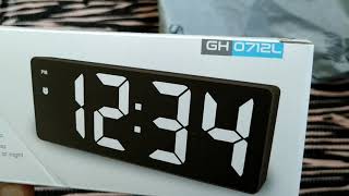 GH0712 LED Clock unboxing [upl. by Leod]